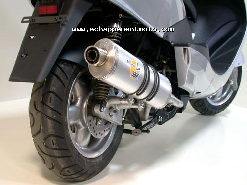 echappement moto MBK SKYLINER 125 leovince SBK Ovale Evolution 2